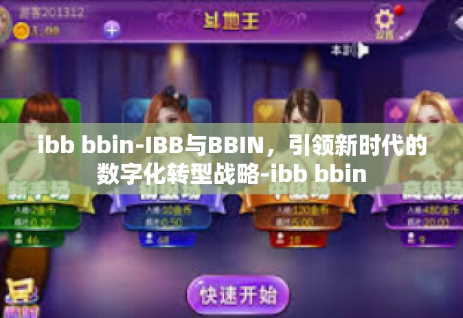 ibb bbin-IBB与BBIN，引领新时代的数字化转型战略-ibb bbin